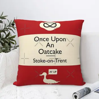 Наволочка Once Upon An Oatcake - Сток-он-Трент, наволочка, роскошные подушки, наволочки, аниме-наволочка