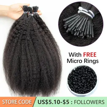 Наращивание волос Microlink I советы Microlink Наращивание прямых кудрявых волос Microlink со свободными бусинами Качество Remy Может быть изменено