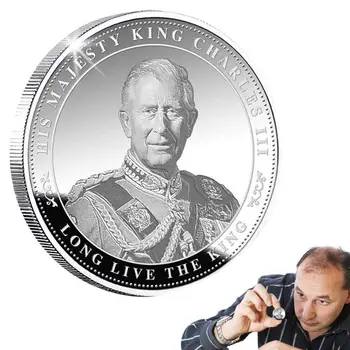 Новая Металлическая Памятная монета короля Карла III Happiness British Royal King UK Challenge Coins Брелок-сувенир для Рукоделия