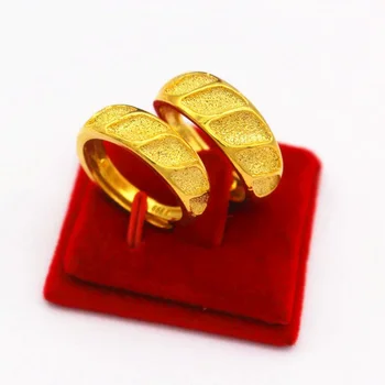 Новое медное кольцо из вьетнамского песочного золота с открывающимся матовым кольцом для пары, Мужские И женские ювелирные изделия из искусственного золота