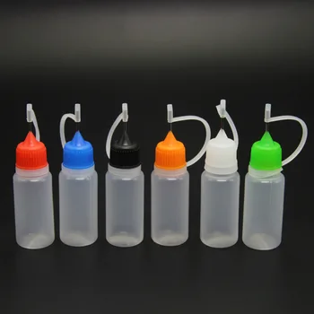 Новые 1/3 /5шт Пластиковые бутылочки с иглами объемом 10 мл, капельница для глазной жидкости, капля образца может быть аппликатором для клея, бутылка многоразового использования
