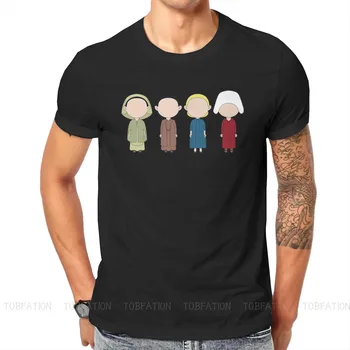 Новые футболки с персонажами The Handmaid's Tale из ткани в мужском стиле, топы, футболка с круглым вырезом, оверсайз