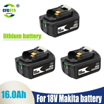 Оригинальный Для Makita 18V 16000mAh 16.0Ah Аккумулятор для Электроинструментов со Светодиодной Литий-ионной Заменой LXT BL1860B BL1860 BL1850