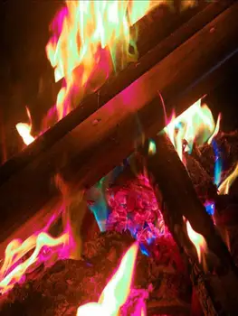 Пакеты Огненного цвета Волшебный Красочный Огненный порошок Party Flames Волшебный Огненный порошок Волшебного цвета Campfire Color Flame