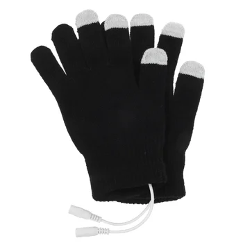 Перчатки с подогревом, электрические перчатки с USB, рукавицы с подогревом, теплые перчатки для набора текста в варежках