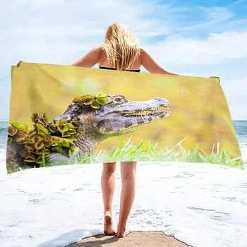 Пляжные полотенца для бассейна большого размера, большое пляжное полотенце, плюшевые впитывающие толстые банные полотенца для путешествий, плавания, серфинга, быстросохнущие без песка