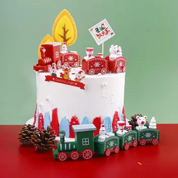 Поезд Рождественское украшение, Веселое Рождественское украшение, игрушка-поезд для дома, подарок Санта-Клауса, Рождественское новогоднее украшение 2024, Рождественские подарки