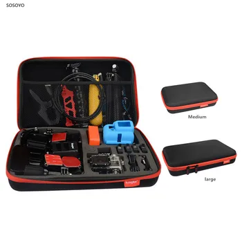 Портативная сумка для хранения, защитный чехол для переноски, противоударная коробка EVA для аксессуаров для экшн-камеры Gopro hero 7 6 5 4 3 Xiaomi Yi
