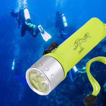 Портативный Водонепроницаемый подводный фонарик IP68 для дайвинга, мощный водолазный фонарь Linterna Buceo, заряжаемый