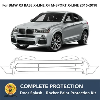 Предварительно Обработанные Коромысла Для Защиты От краски Прозрачный Комплект Защиты Бюстгальтера TPU PPF Для BMW X3 BASE X-LINE X4 M-SPORT X-LINE 2015-2018