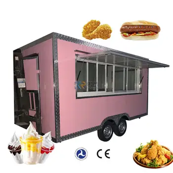 Продается Передвижная тележка для еды, кофе, Трейлер для мороженого KN-400, Концессионный трейлер для ресторана с полностью оборудованной кухней