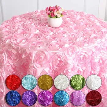 розовая скатерть, ковер, фон для свадебного банкета на день рождения, атласная розетка на столе, круглая юбка