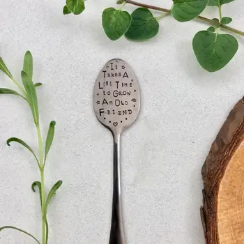 Садовый маркер на тему мудрости, уникальный садовый маркер в форме ложки, значимая этикетка декоративного растения 