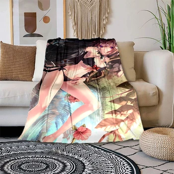 Сексуальный постер аниме JK R18 с комиксами в униформе Мягкие одеяла для дивана-кровати, фланелевые покрывала, всесезонное легкое теплое покрывало для спальни
