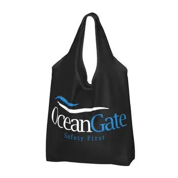 Сумка для покупок Safety First OceanGate, складные Продуктовые сумки-тоут, сумки для вторичной переработки Большой емкости, Моющаяся сумка