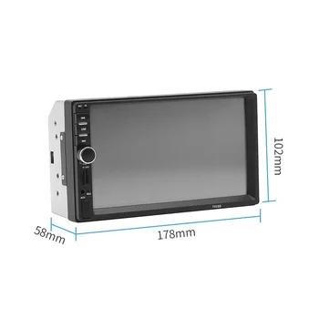 Универсальный 7-дюймовый автомобильный радиомагнитофон 2 Din, мультимедийный плеер Touch S n Stereo MP5 Bluetooth с камерой 7018B
