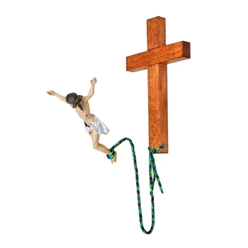 Уникальные религиозные произведения искусства, декоративные настенные украшения в виде Иисуса для прыжков с тарзанки