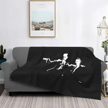 Философ-психолог Фрейд и Ницше Теплое одеяло для постели из высококачественного искусственного меха, Норковые простыни
