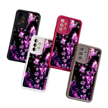 Фиолетовый чехол-бабочка Для Телефона Xiaomi Redmi Note 12 11 10 9 Pro 5G 10C 9s 9A 9C 9T K40 K50 