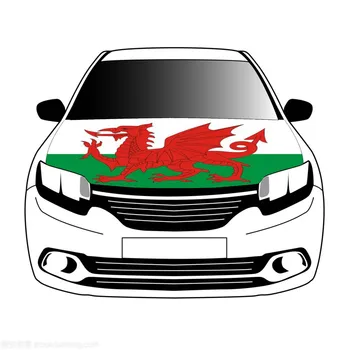 Флаг Уэльса, флаги на капоте автомобиля, 3,3x5 футов/5x7ft, 100% полиэстер, баннер футбольного матча на капоте автомобиля