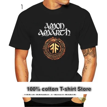 Футболка Amon Amarth The Pursuit Of Vikings, черная футболка с принтом размера плюс