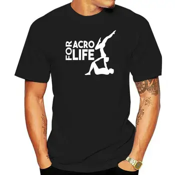 Футболка с круглым вырезом из 100% хлопка, изготовленная на заказ, футболка Acro For Life AcroYoga для воздушных исполнителей для мужчин