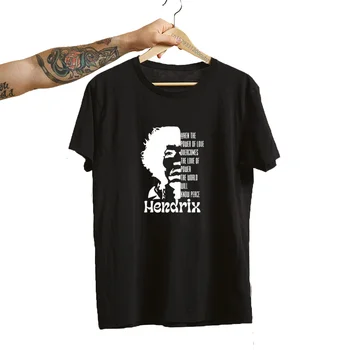 Футболка с цитатой imi Hendrix Женская Мужская футболка с коротким рукавом Футболка с надписью World Peace Повседневные летние футболки с коротким рукавом