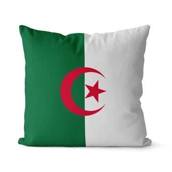 Чехол для подушки WUZIDREAM Home Decor с изображением флага Алжира, украшение наволочки, Декоративная наволочка