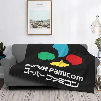 Японское одеяло Super Famicom, вдохновленное Snes, Мягкое постельное белье высокого качества для спальни, украшение дома для путешествий
